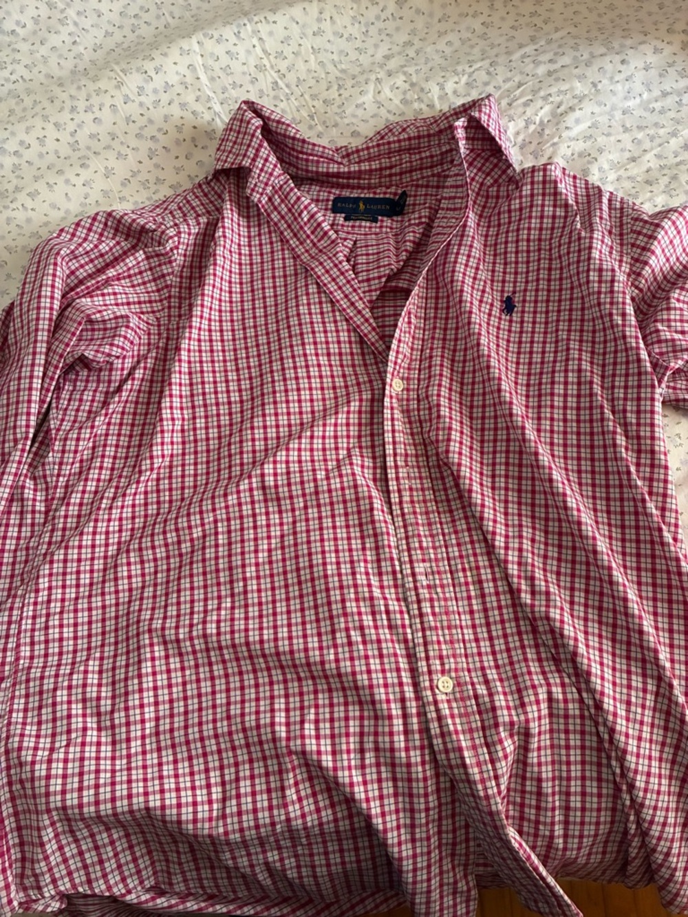 Ralph Lauren Men’s Red Check Button-Down Shirt
